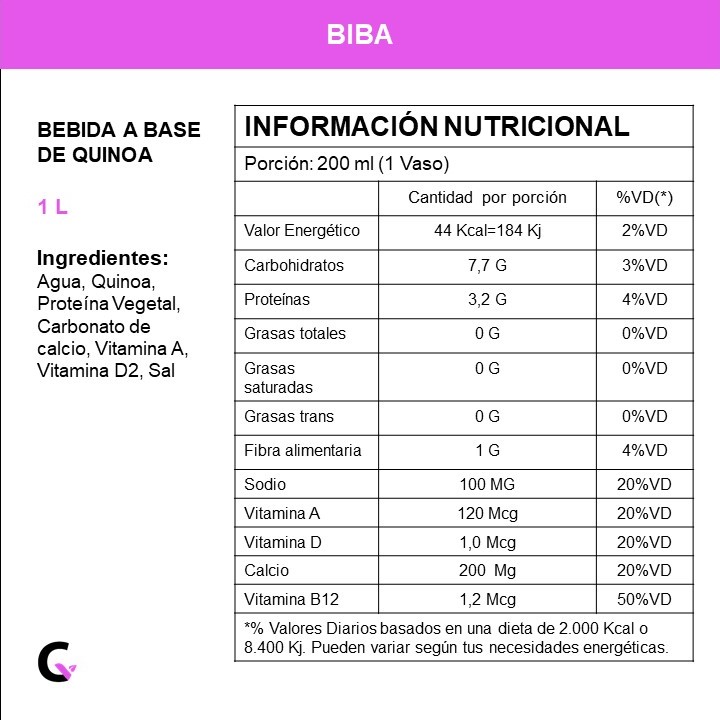 BEBIDA de QUINOA x1l - Biba