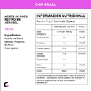 Aceite de coco NEUTRO en AEROSOL x190ml - Chia graal