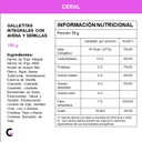 GALLETITAS integrales con SEMILLAS y AVENA x180g - Ceral