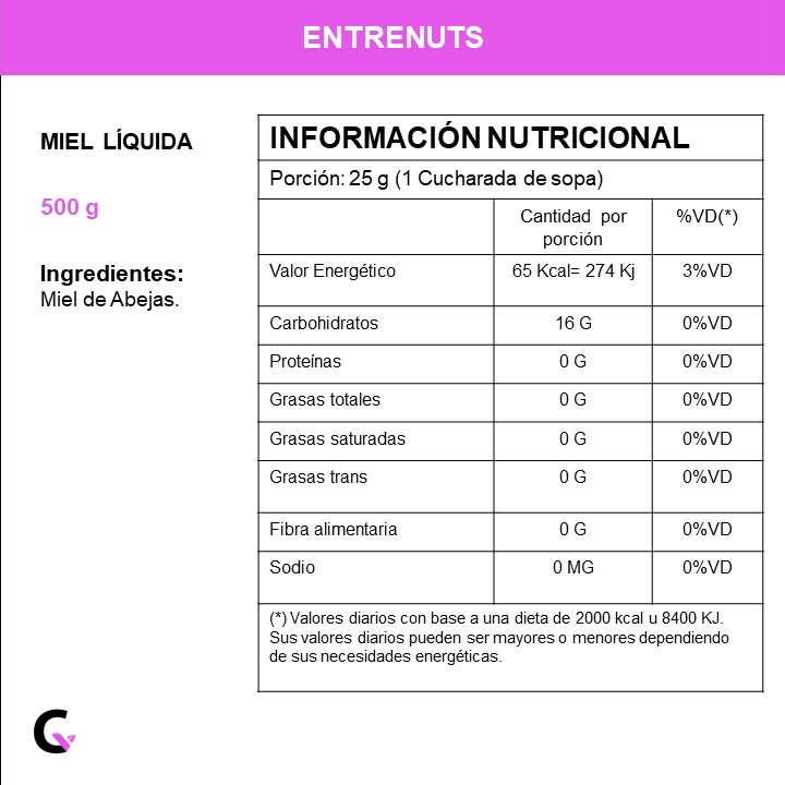 Miel LIQUIDA x500g - Entrenuts