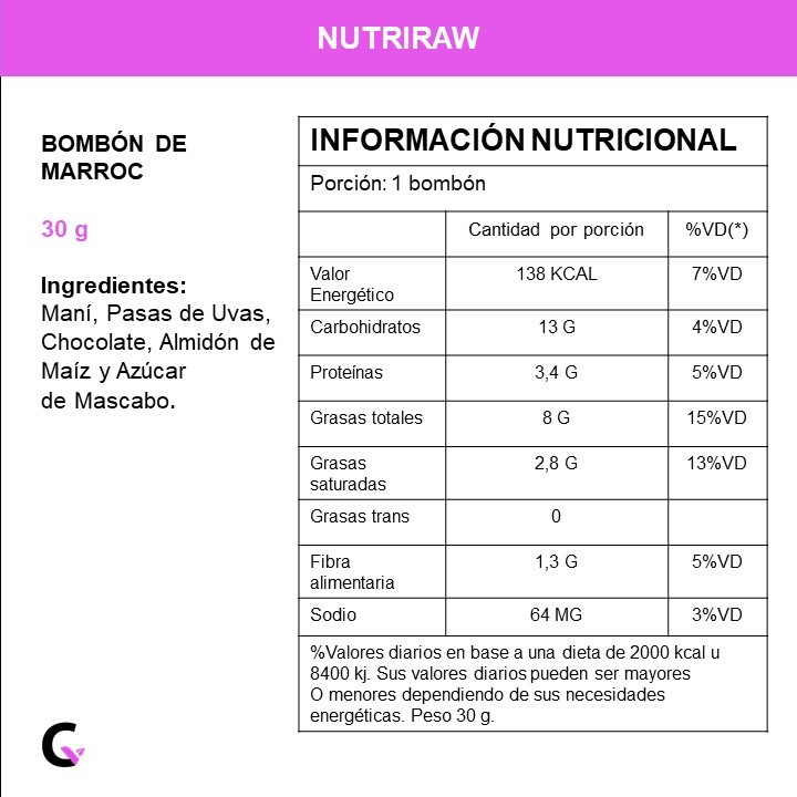 Caja x 10 bombones &quot;marroc&quot;