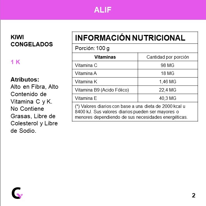 KIWI congelado x1kg - Alif