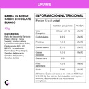 Caja x12 Barras de ARROZ c/chocolate BLANCO - Crowie