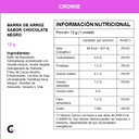 Caja x12 Barras de ARROZ c/chocolate NEGRO - Crowie