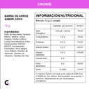 Caja x12 Barras de ARROZ sabor COCO - Crowie