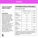 Snack de ARROZ sabor JAMON SERRANO x50g - Crowie