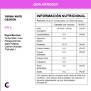 Yerba mate ANTIACIDA CEDRON x500g - Don Arregui