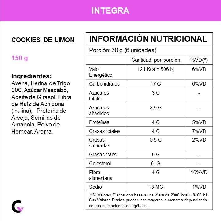 Cookies de LIMON - Integra