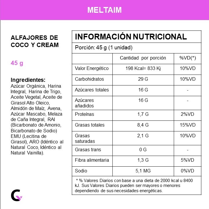 Caja x12 alfajores COCO y CREAM - Meltaim