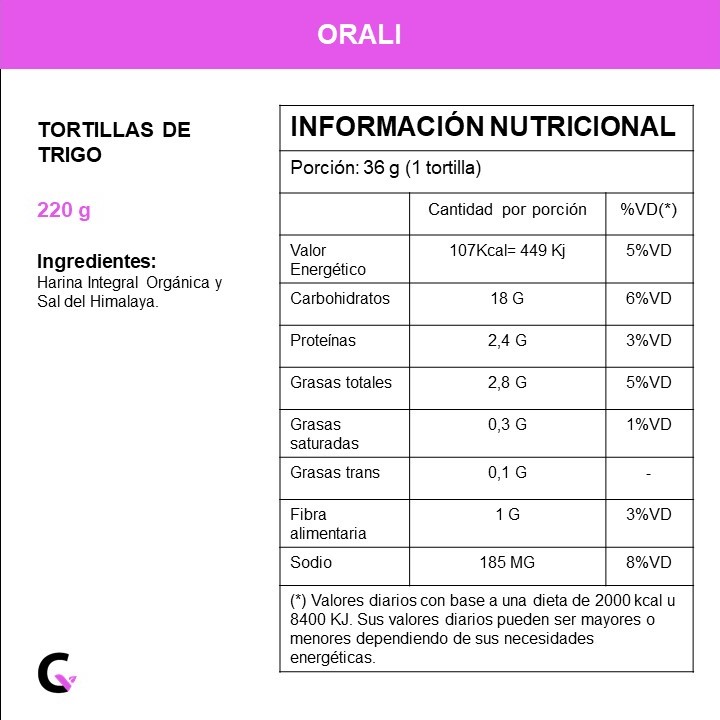 TORTILLAS de trigo - Orali