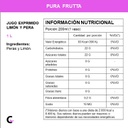 Jugo natural PERA y LIMON x1l - Pura Frutta