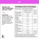 Granola de TRIGO SARRACENO con UVA y COCO - QU S.A.