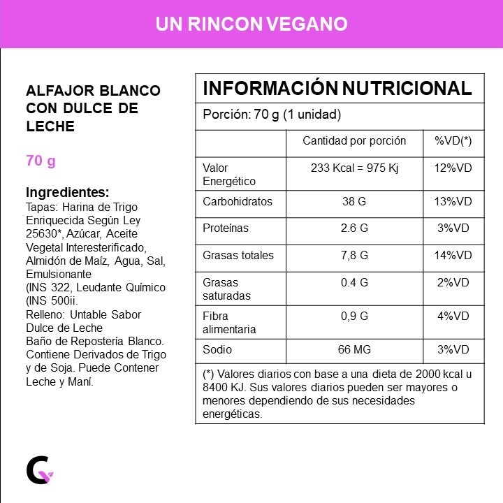 Alfajor BLANCO c/DULCE DE LECHE x4 unidades - URV