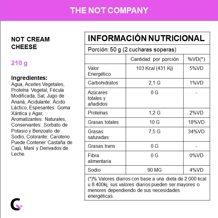 NotCheese cream x210g