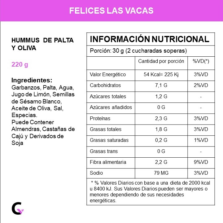 Hummus palta y oliva x220g - Felices