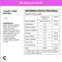 Yogur firme s/azúcar x170g - Felices