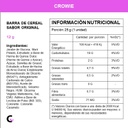 Caja x12 barras de CEREAL sabor ORIGINAL - Crowie