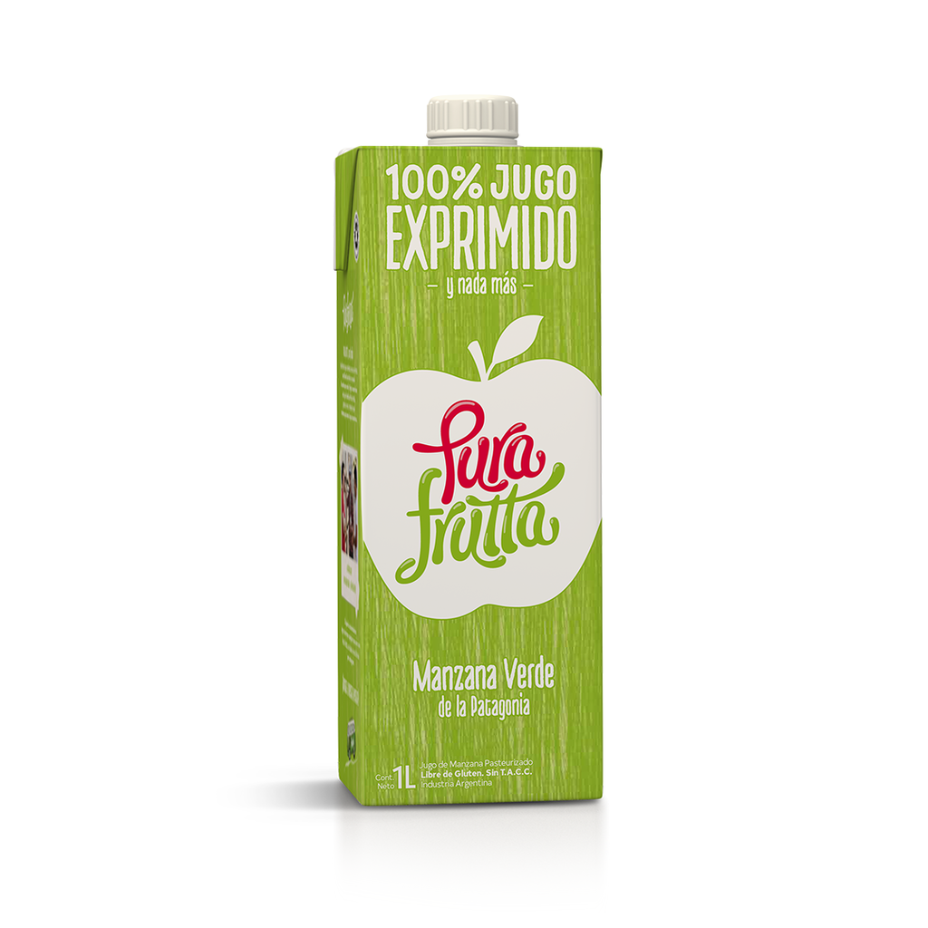 Jugo natural MANZANA VERDE x1l - Pura Frutta