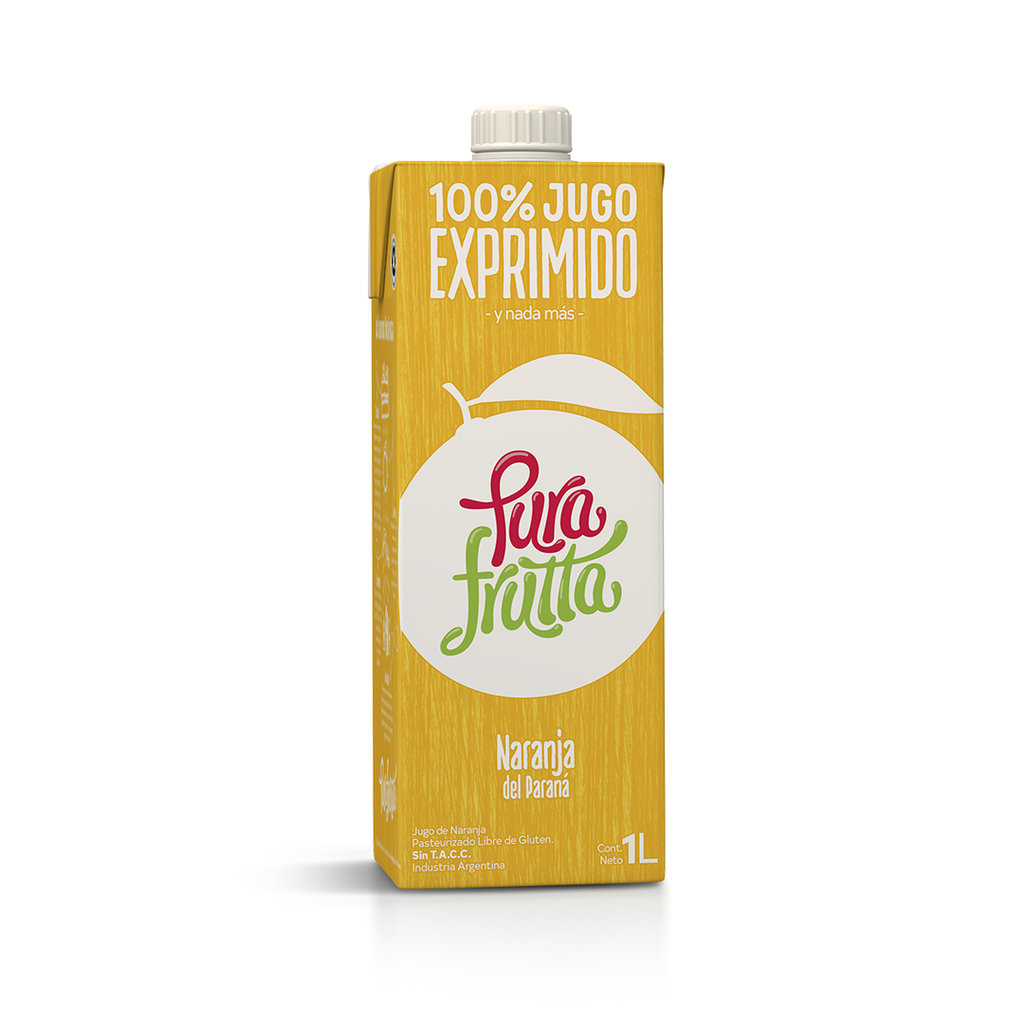 Jugo natural NARANJA x1l - Pura Frutta