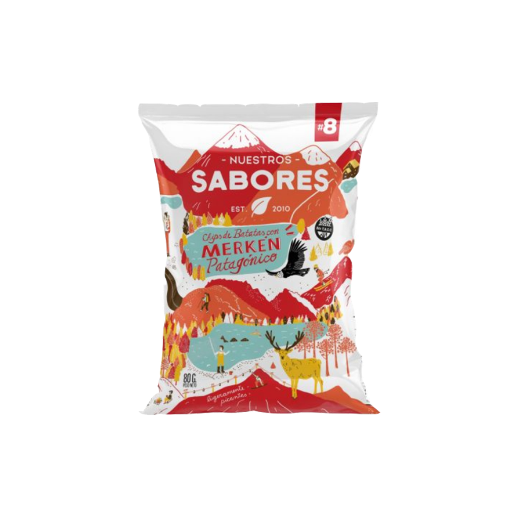 Chips de batatas con merken y sal marina - Nuestros Sabores