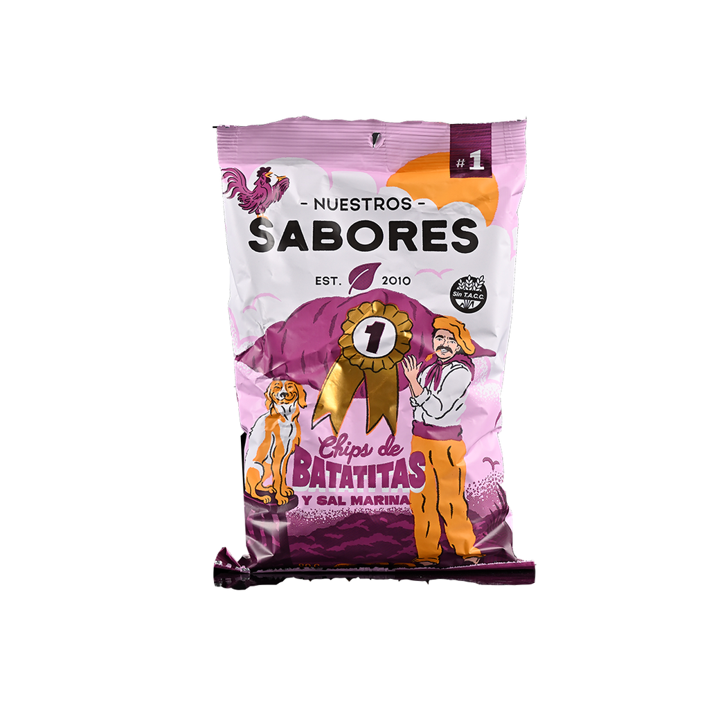 Chips de batatas y sal marina - Nuestros Sabores