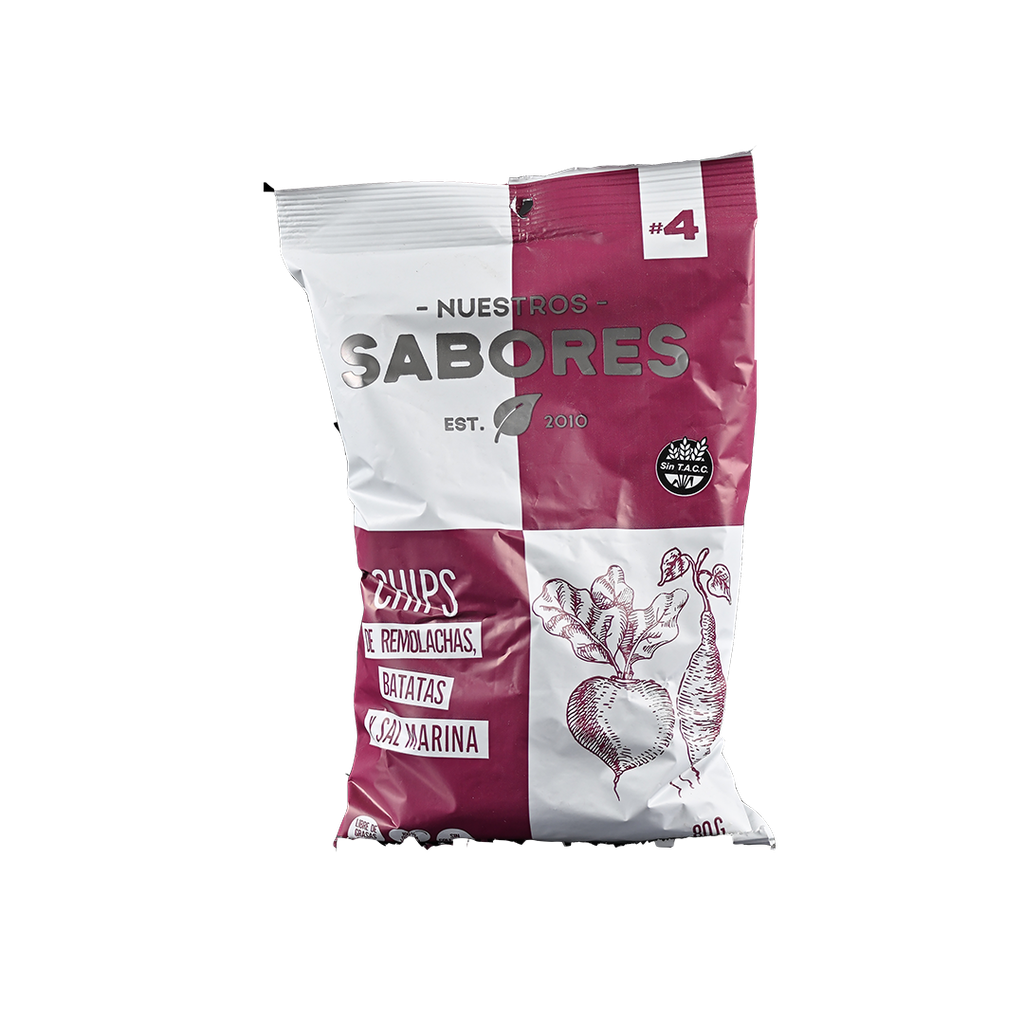 Chips de remolachas y sal marina- Nuestros Sabores