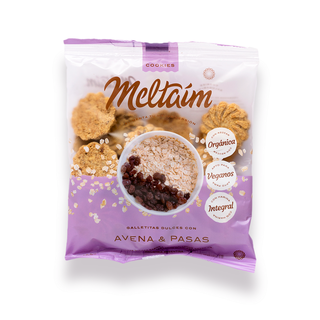 Cookies de AVENA y PASAS - Meltaim