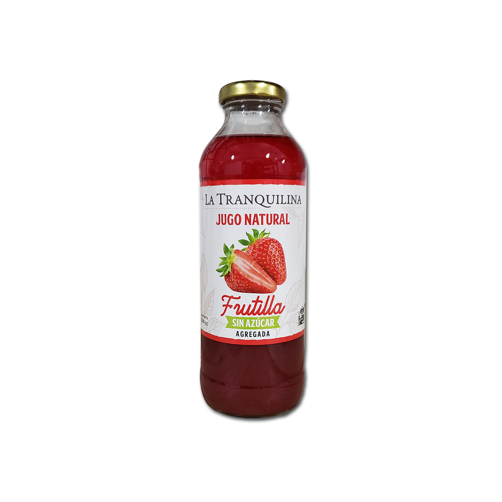 Jugo natural de FRUTILLA x500ml - La Tranquilina