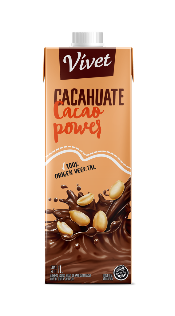 BEBIDA de mani CACAO POWER x1l - Vivet