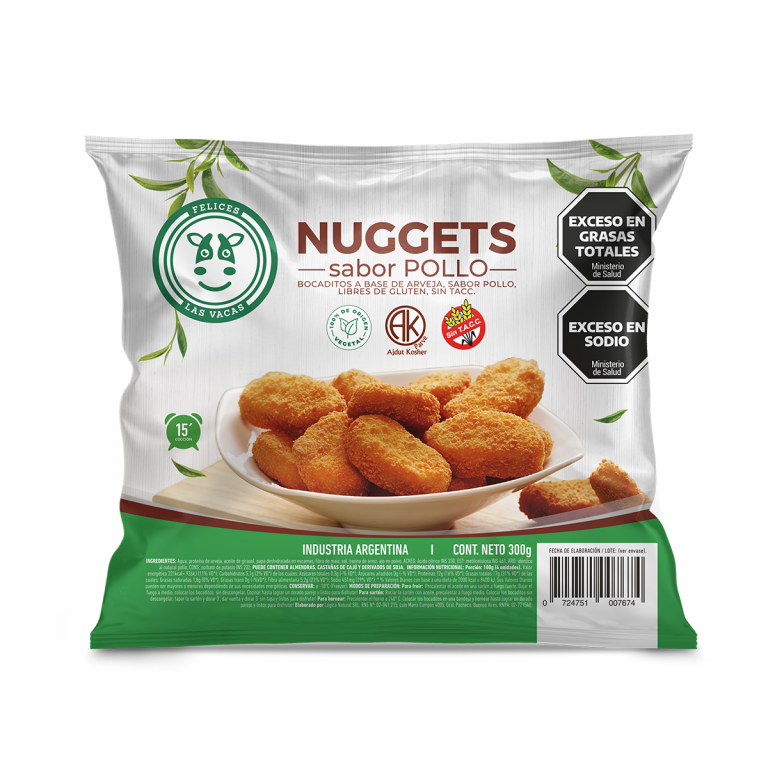 Nuggets de pollo (a base de soja) x300g - Felices