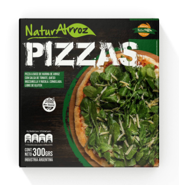 Pizza de rucula individual x300g - Naturalrroz