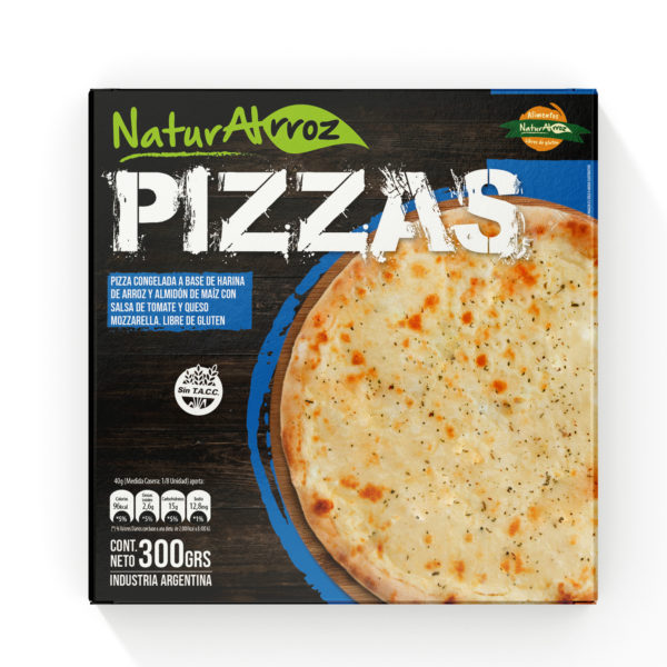 Pizza queso individual x300g - Naturalrroz