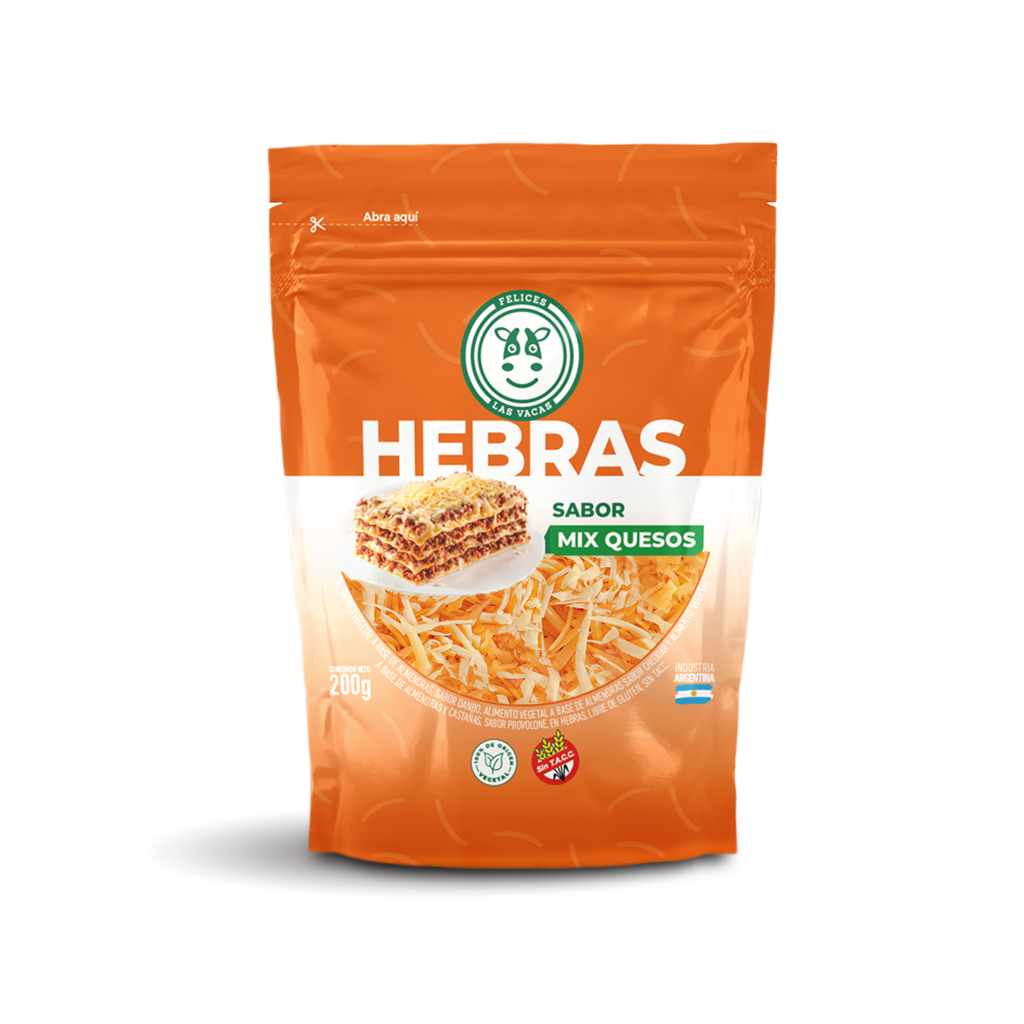 Queso MIX de hebras x200g - Felices