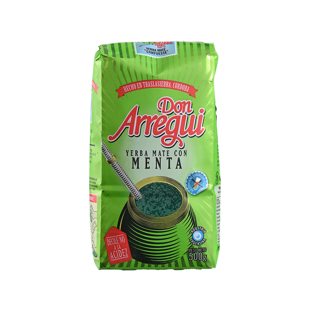 Yerba mate ANTIÁCIDA MENTA x500g - Don Arregui