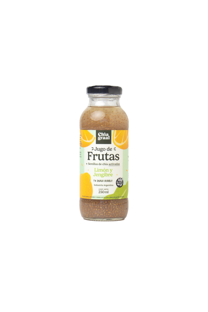 Jugo de chia, LIMON y JENGIBRE x250ml - Chia graal