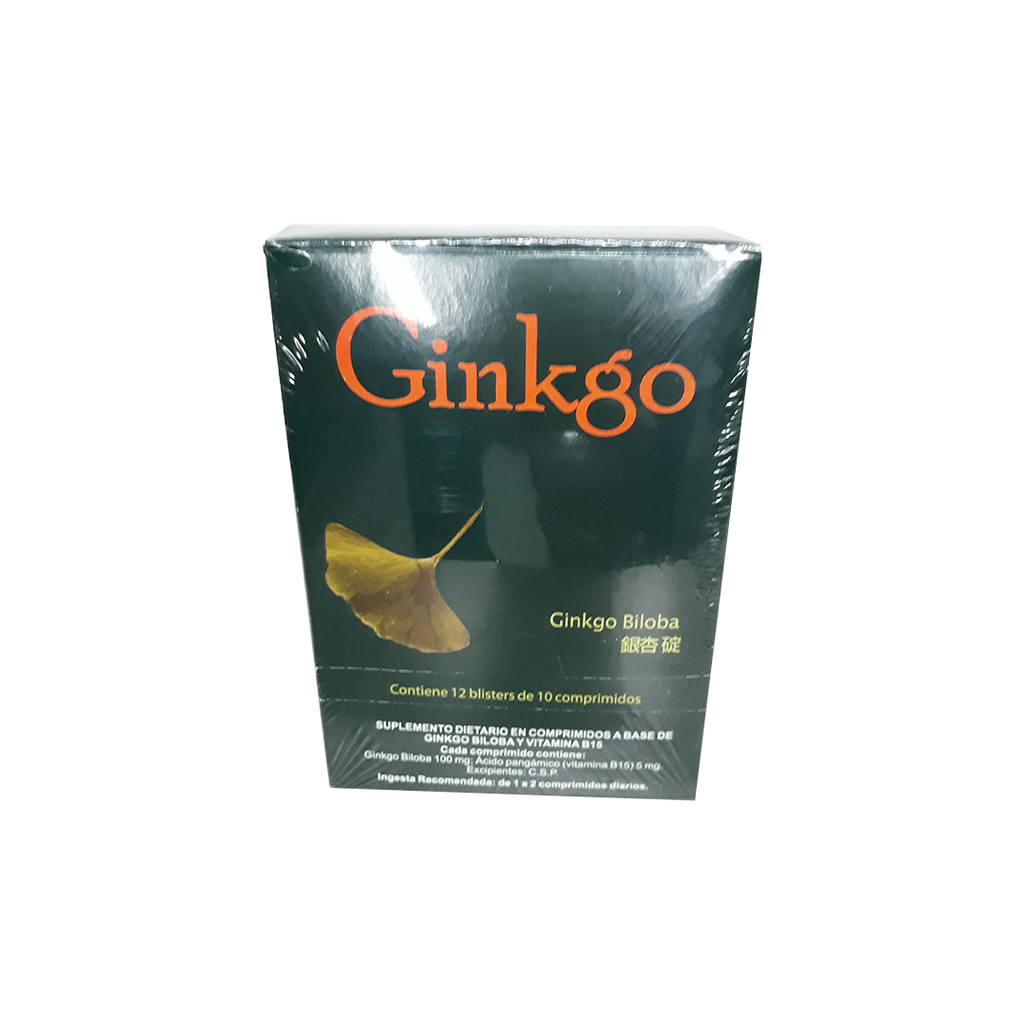 Suplemento GINKGO BILOBA (caja x12 blister x10 comp)