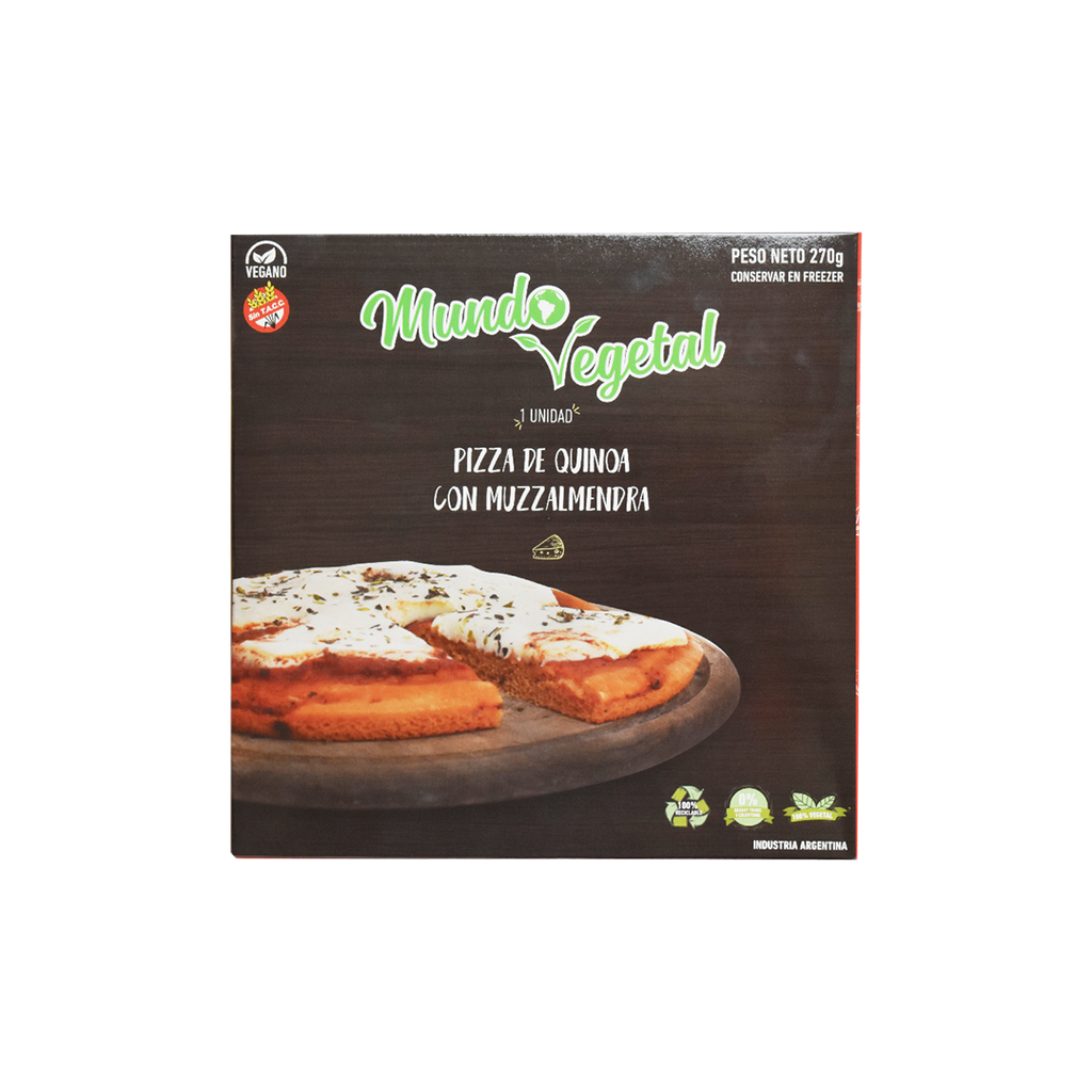 Pizza muzzalmendra x300g - Mundo Vegetal