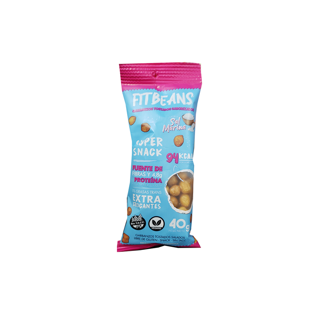 Garbanzos c/sal marina x40g - FitBeans