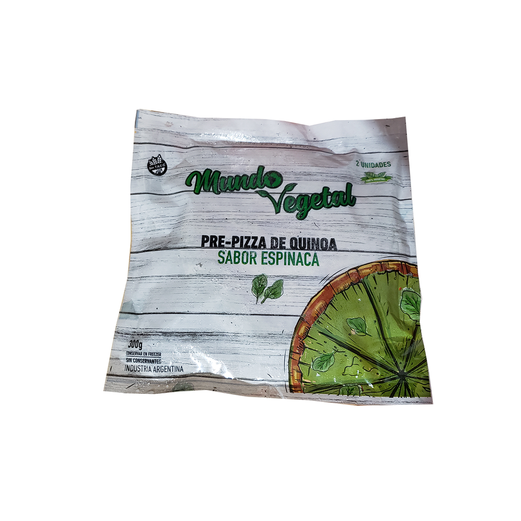 PREPIZZA espinaca x2u - Mundo Vegetal