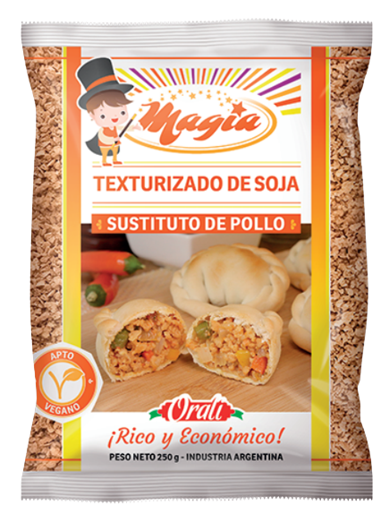 SOJA TEXTURIZADA sabor POLLO x250g - Orali