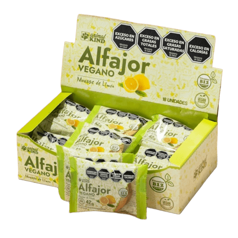 Caja x18 alfajores rellenos de LIMON - Animal Kind