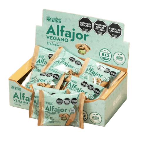 Caja x18 alfajores rellenos de PISTACHO - Animal Kind