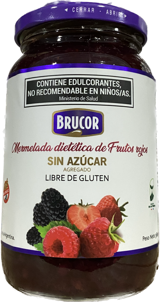 Mermelada de FRUTOS DEL BOSQUE s/AZUCAR x454g - Brucor