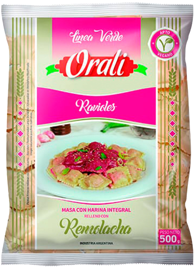 RAVIOLES RELLENOS DE REMOLACHA x500g - Orali