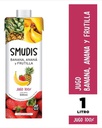 SMUDIS de BANANA, ANANA Y FRUTILLA x1l - Biba