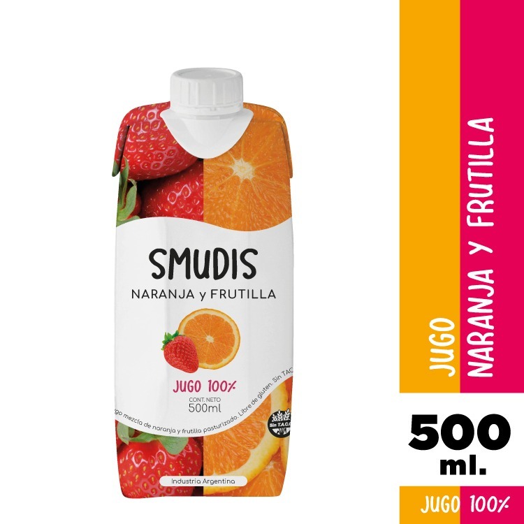 SMUDIS de NARANJA y FRUTILLA x500ml - Biba