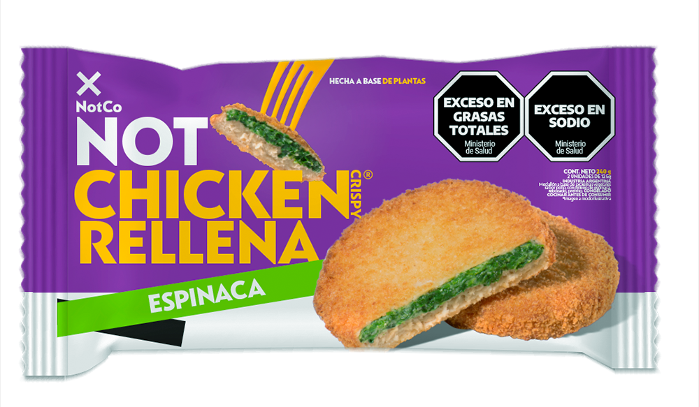 NotChicken CRISPY rellena ESPINACA 2x120g - NotCo