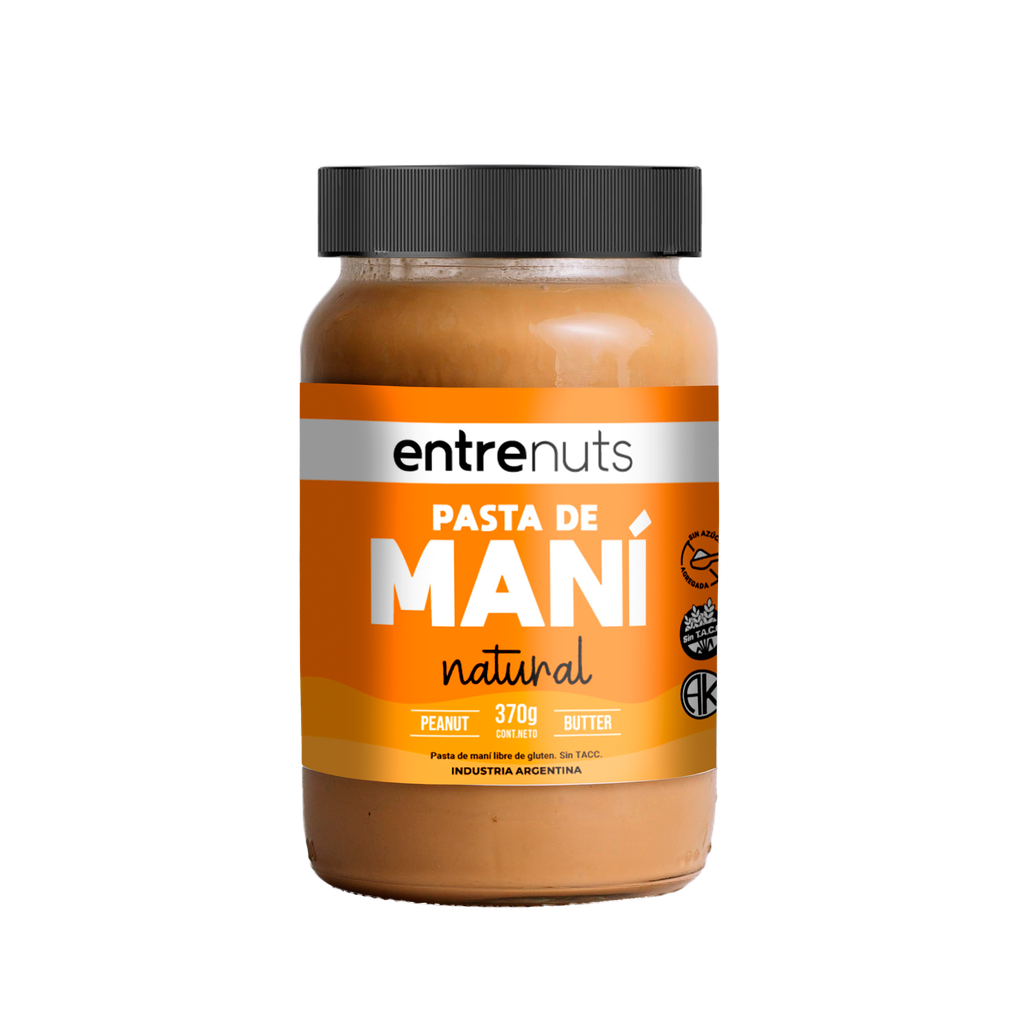 Pasta de mani NATURAL x370g - Entrenuts