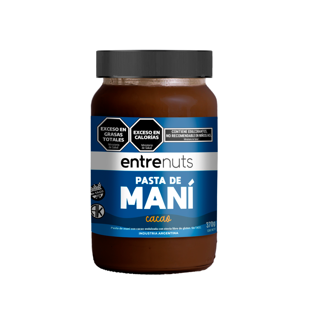 Pasta de mani con CACAO x370g - Entrenuts