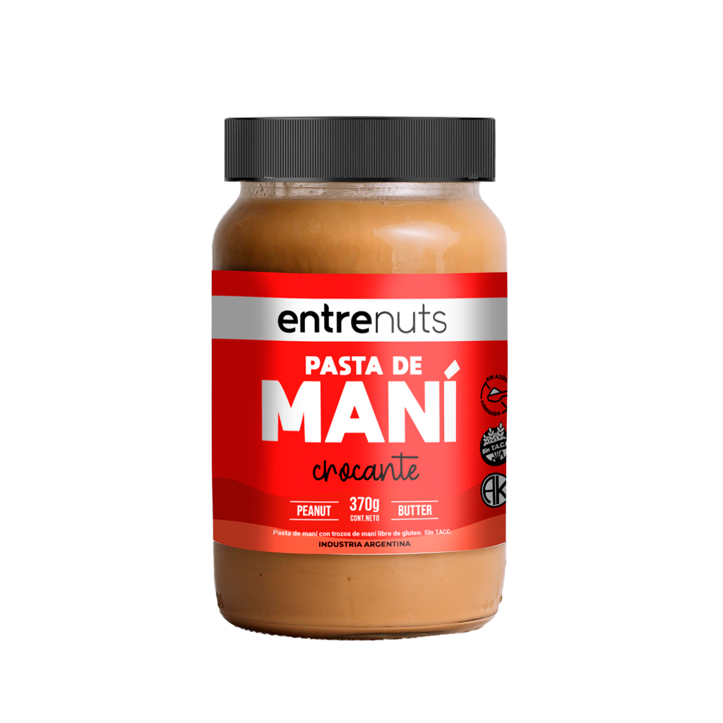 Pasta de mani CROCANTE x370g - Entrenuts